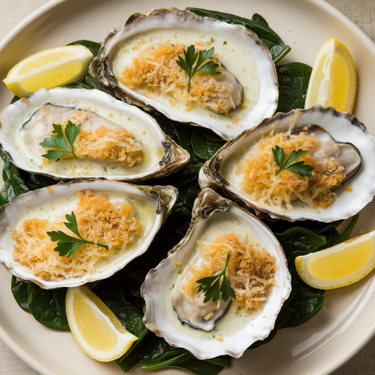 Gratinated Oysters Mornay recipe