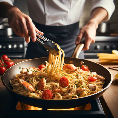 与意大利扁面条搭配: