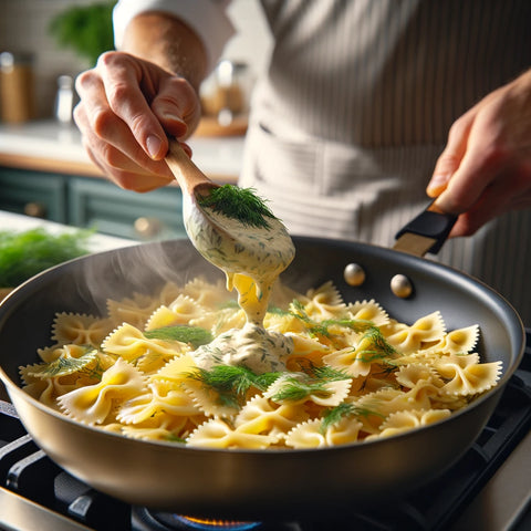 Combine Pasta and Sauce: