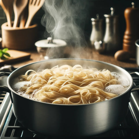煮意大利扁面条