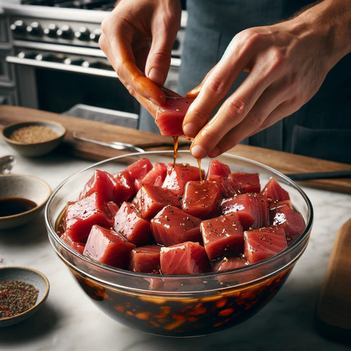 Marinate the Tuna: