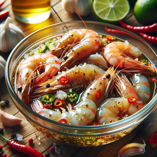 Marinate Prawns: