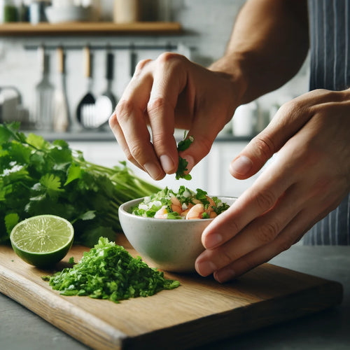 Add Herbs to Dressing: