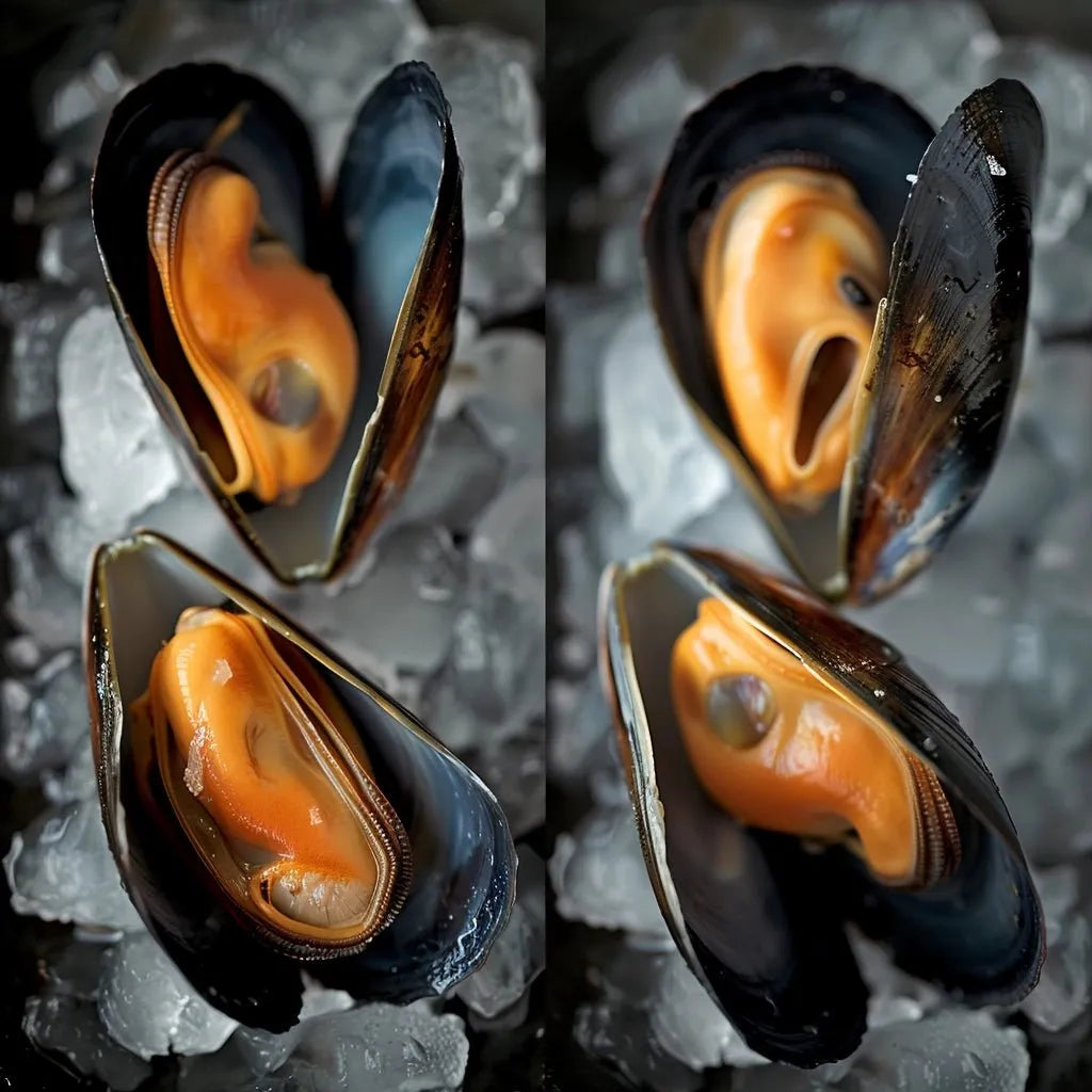 Frozen NZ Half-Shell Mussels Cooked