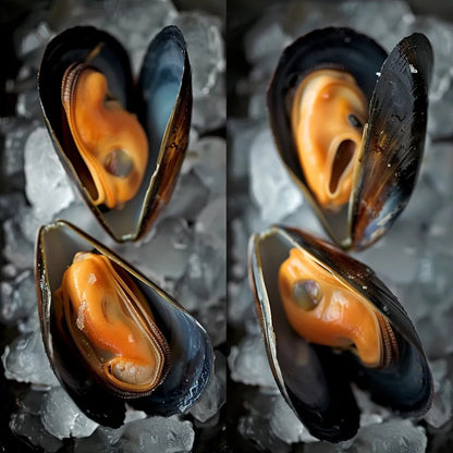 Frozen NZ Half-Shell Mussels Cooked