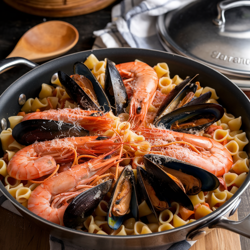 Combine Pasta and Sauce