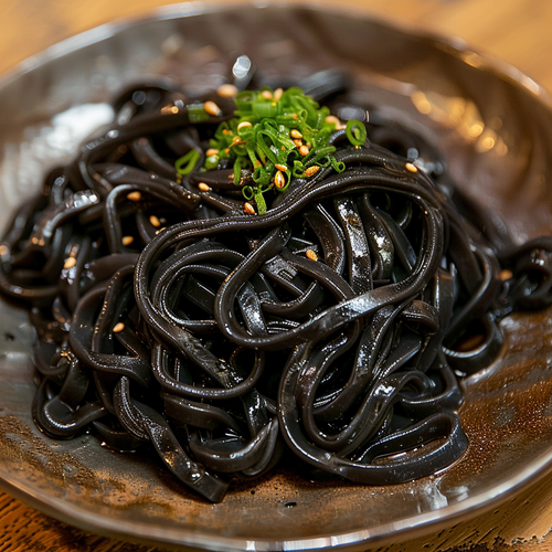 Prepare the Squid Ink Noodles