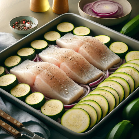 Prep Vegetables and Fish