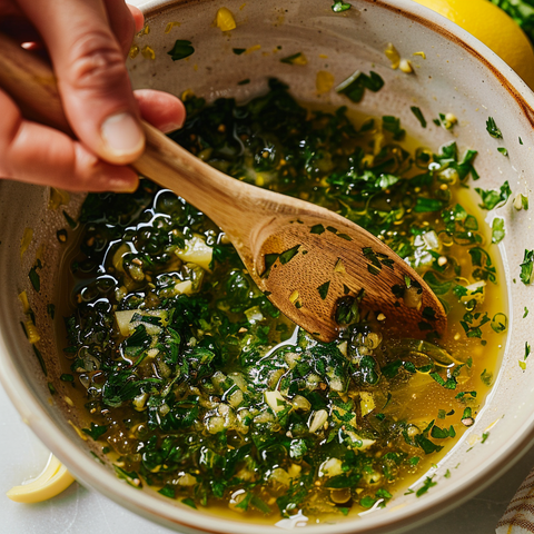 Prepare the Garlic Lemon Butter