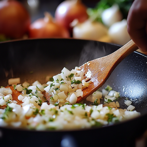 Cook the Onion & Garlic