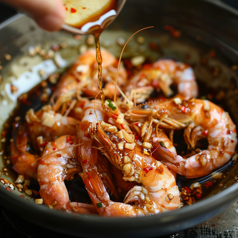 Marinate the Prawns