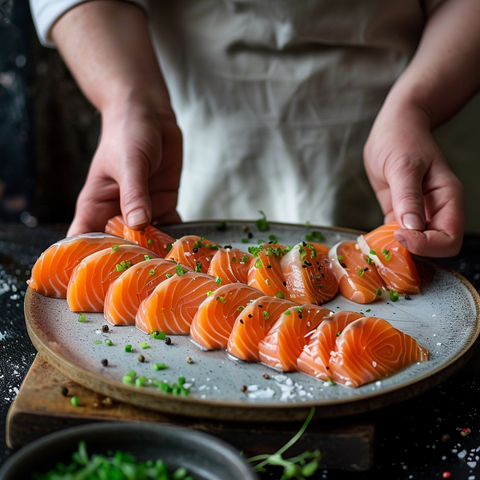 准备鲑鱼