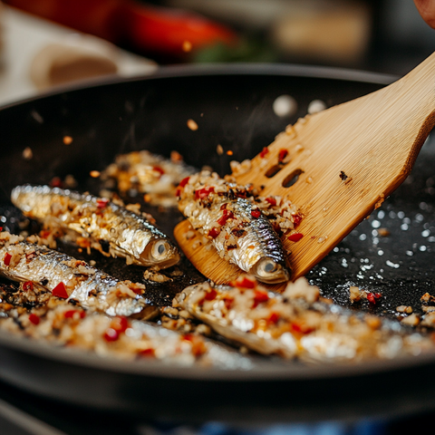 Prepare the Pasta and Sardine Mix