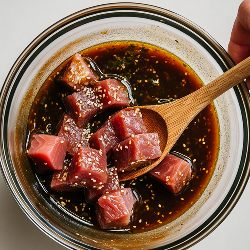 Prepare the Tuna and Marinade