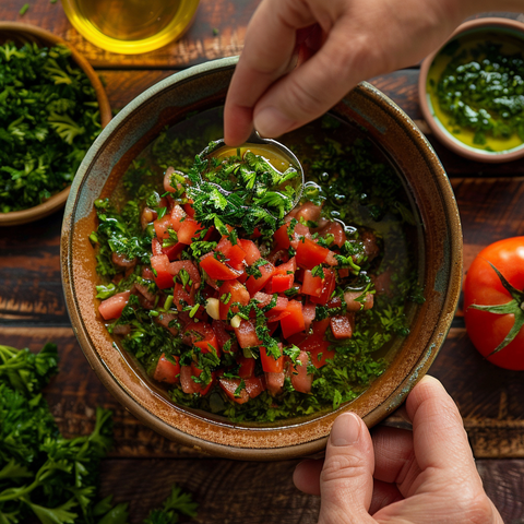 Prepare the Tomato Herb Mixture