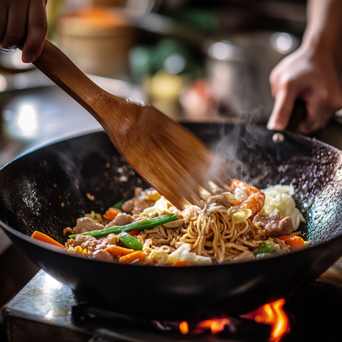 Cook the vegetables and combine