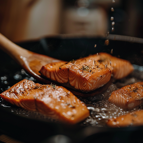 Season and Cook Salmon