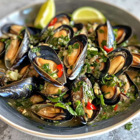 Sauté Mussels with Herbs