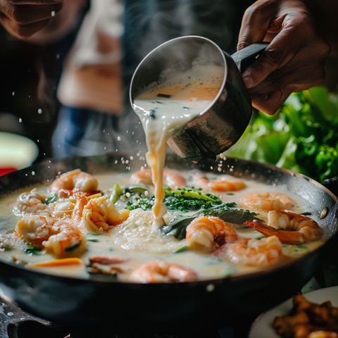 Simmer with Coconut Milk