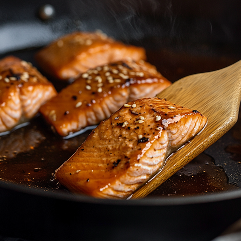 Cook the salmon