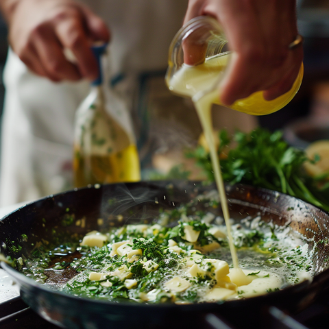 Prepare Herb Butter Sauce