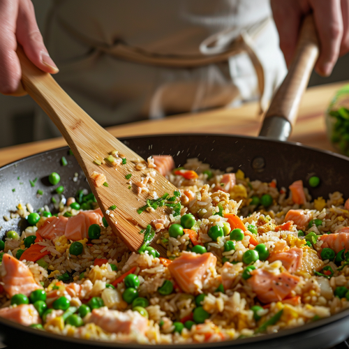 Add Salmon and Seasoning