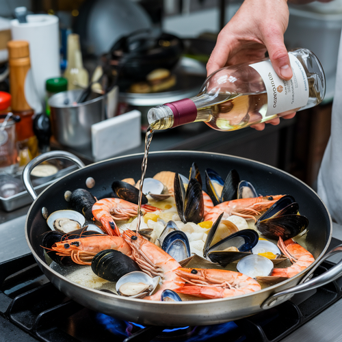 Deglaze and Build the Sauce