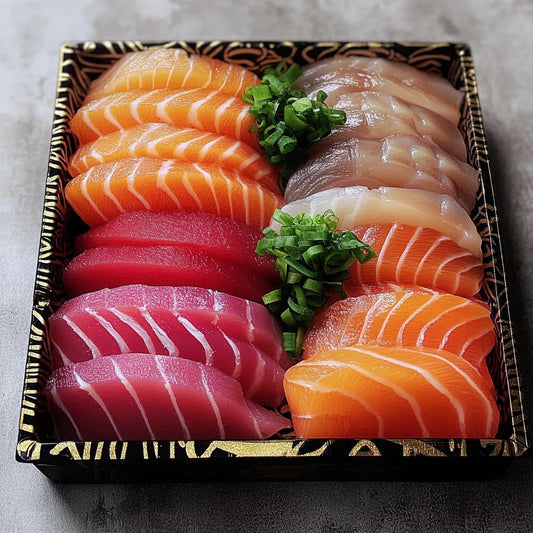 Mixed Sashimi of Salmon, Tuna & Hiramasa Sashimi