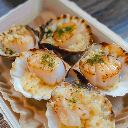 Scallops Aburi Style
