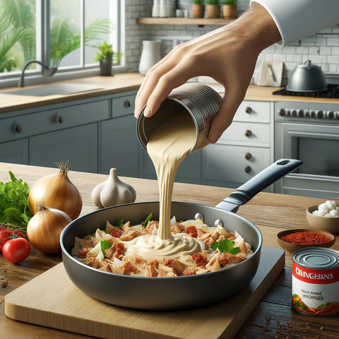 准备金枪鱼混合物