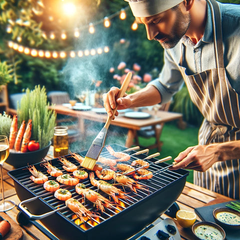 Grill the Skewers: